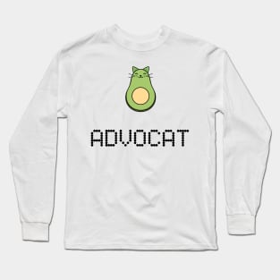 Avocado Cat Long Sleeve T-Shirt